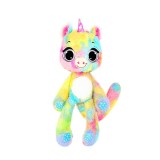 Jucarie mini de plus parfumata, Bubble Pops, S1, Raspberry Burst Unicorn, 23 cm