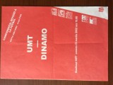 program meci fotbal UMT timisoara - f.c. dinamo bucuresti campionatul divizia A la fotbal romania FRF 2001-2002 fan sport hobby 8 pagini