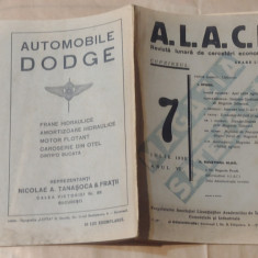 A.L.A.C.I. Revista lunara de cercetari economice IULIE 1935