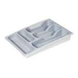 Organizator pentru tacamuri Curver, 5 compartimente, gri-albastru, 42 cm
