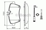 Set placute frana,frana disc MERCEDES A-CLASS (W169) (2004 - 2012) BOSCH 0 986 494 087