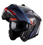 Cumpara ieftin Casca modulabila (flip-up) Axxis GhostFighter SV Sleek B7 albastru mat (ochelari soare integrati) Pinlock Ready &ndash; tip viziera: MT-V-36, XL (61/62cm)