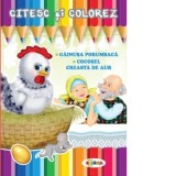 Citesc si colorez - Gainusa porumbaca / Cocosel Creasta de Aur