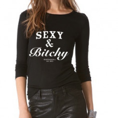 Bluza Sexy & Bitchy - Negru - XL