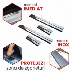 Protectie praguri usi inox Skoda Superb fabricatie 2009-2015 foto