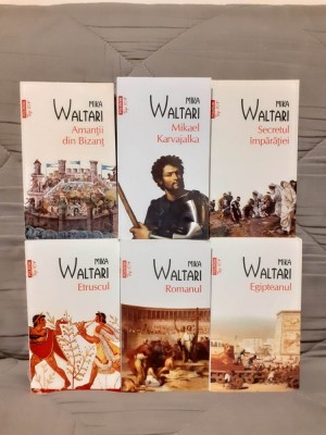 ETRUSCUL/ROMANUL/EGIPTEANUL/AMANTII DIN BIZANT/SECRETUL IMPARATIEI-MIKA WALTARI foto
