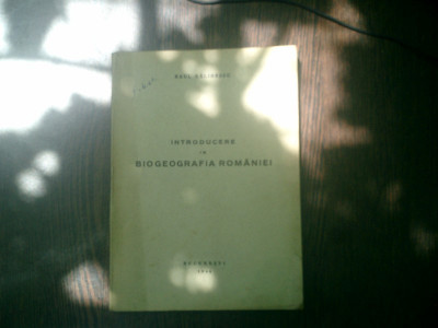 Introducere in biogeografia Romaniei - Raul Calinescu foto