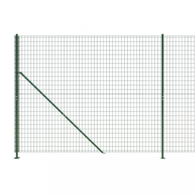 Gard plasa de sarma cu bordura, verde, 2x25 m GartenMobel Dekor foto