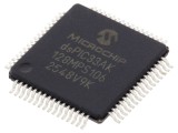 Microcontroler dsPIC 16-bit, Harvard 128K, DSPIC33AK128MPS106-I/PT
