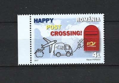 ROMANIA 2017 - POSTCROSSING, MNH - LP 2136 foto