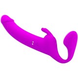 High Tech-Zanini Strapless Strap-on 10 Vibrații Mov-Silicon, 10