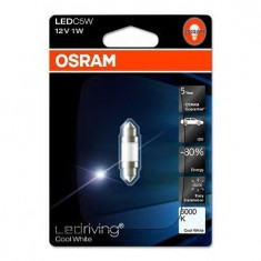 Bec auto led Osram LEDriving Premium C5W 1W 12V 6000K 6498CW-01B foto