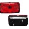 Proiector ceata Fiat 126 P 09.1972-09.2000; spate, ECE, 12/24V, fara cablaj, rosu, bec P21W, adancime 66mm, inaltime 75mm, latime 140mm, montare cu s