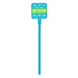 Creion 3D Fidget Pop It, Pătrat, Culoare Albastru