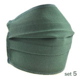 Set 5 Masti Fashion de Protectie Techstar&reg; Reutilizabile 2 Straturi Polipropilena, Verde