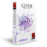 Prezervative &ndash; Glyde Ultra cu aroma de fructe de padure 10 bucati