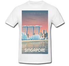 Tricou &amp;quot; Singapore, Asia &amp;quot; foto