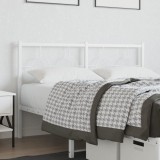 VidaXL Tăblie de pat metalică, alb, 135 cm 376307