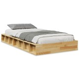 Cumpara ieftin Cadru de pat fara saltea 75x190 cm din lemn masiv de stejar