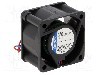 Ventilator 40x40x10mm, 8...13,5V DC, EBM-PAPST - 412JH