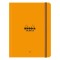 Carnet nedatat A5+, 16 x 21 cm, 60 file, Rhodia Unlimited, orange
