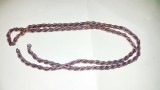 Lant Ceas Buzunar Dama Argintat 42cm Snur Impletit Vechi