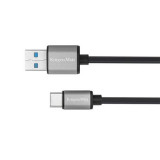 Cablu de date/incarcare Kruger&amp;amp;Matz, USB 3.0 - Type C, 5 G, 1 m, Kruger&amp;Matz