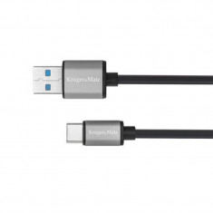 Cablu de date/incarcare Kruger&amp;Matz, USB 3.0 - Type C, 5 G, 1 m