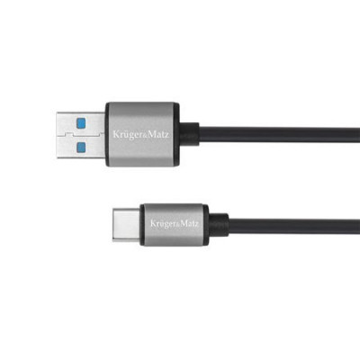 Cablu de date/incarcare Kruger&amp;amp;amp;Matz, USB 3.0 - Type C, 5 G, 1 m foto