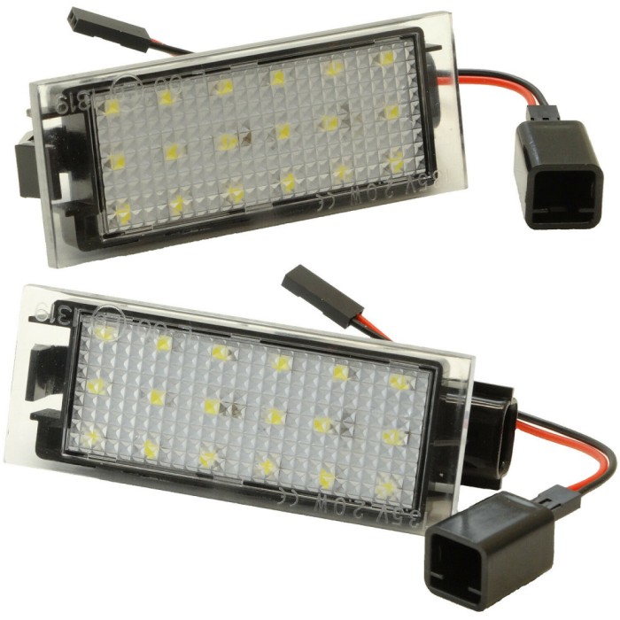 Lampi numar LED Renault Clio 3,4, Fluence Z.E., Kadjar, Trafic 3, Twingo, Twizy, Kangoo 2, Koleos 2, Laguna 2,3, Master 2,3, Megane 2,3, Symbol/Thalia