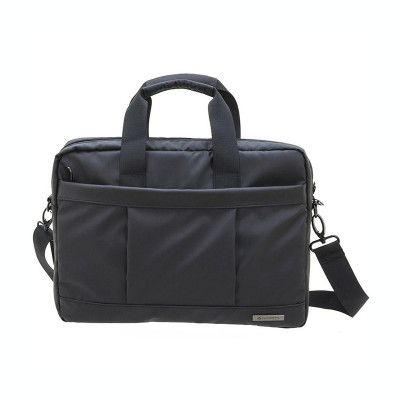 Geanta laptop Davidts Escape, neagra, 38x28x5.5 cm foto