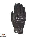 Manusi femei pentru scuter - motocicleta Roadster vara piele/textil Ixon model RS Rise Air LS culoare: negru &ndash; degete tactile S (7/8)
