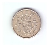 Moneda Spania 100 pesetas 1986, stare buna, curata
