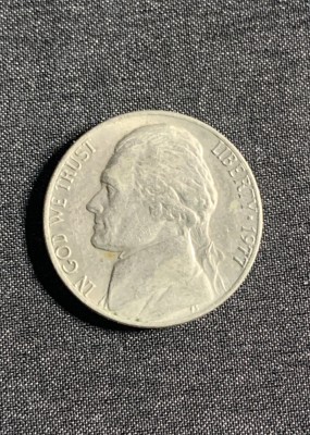Moneda five cents 1977 USA foto
