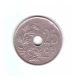 Moneda Belgia 25 centimes 1922, legenda in franceza, stare buna, curata
