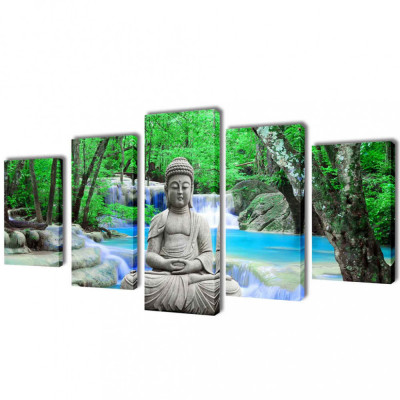 Set de tablouri, imprimeu Buddha, 200 x 100 cm GartenMobel Dekor foto