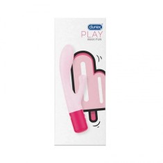 Vibrator cu cap dublu DUREX Play Maxi Fun 20,2 cm, 1 buc.