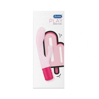 Vibrator cu cap dublu DUREX Play Maxi Fun 20,2 cm, 1 buc. foto