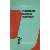 Permanente filosofice romanesti - Studii si eseuri