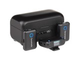 Kit microfon wireless Saramonic Blink500B2+ 2TX+RX2.4 GHz, display OLED, carcasa incarcare, 1250mAh