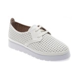 Pantofi GRYXX albi, 1460111, din piele naturala