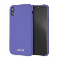 Husa Guess GUHCI61LSGLUV iPhone XR Purple Silicon foto