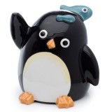 Cana mare haioasa portelan -cu susul in jos- 3D -pinguinul Huddle