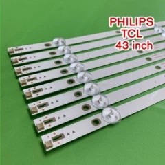 Set barete led , Televizor Philips 43 inch , 8 barete cu 3 led-uri foto