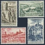 Luxemburg 1948 - Vederi, cetăți, serie neuzata