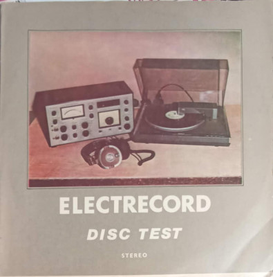 Disc vinil, LP. DISC TEST STEREO-NECUNOSCUT foto