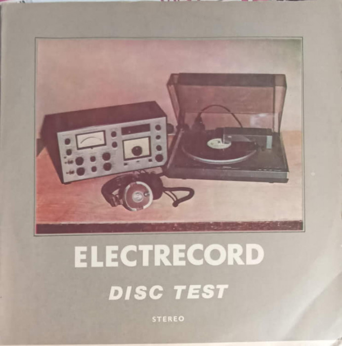 Disc vinil, LP. DISC TEST STEREO-NECUNOSCUT