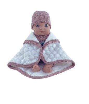 Papusa bebelus 20 cm cu paturica Yala Baby foto