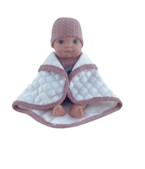 Papusa bebelus 20 cm cu paturica Yala Baby