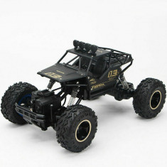 Masina jucarie Monster Truck Off-Road, 4WD 1/16 RC, cu telecomanda, negru foto